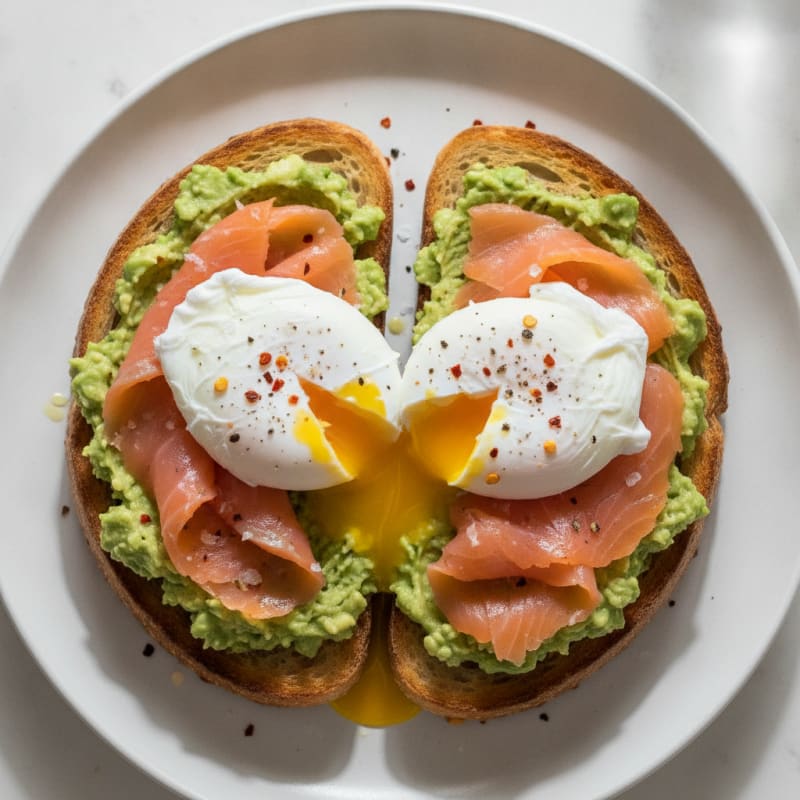 Sourdough Avocado Toast with Poached Egg