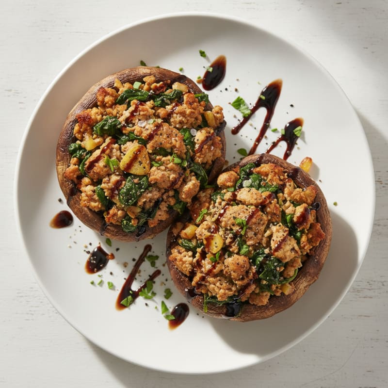 Garlic-Herb Roasted Portobello Mushrooms