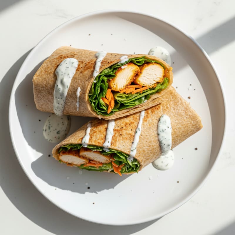 Crispy Buffalo Ranch Chicken Wrap