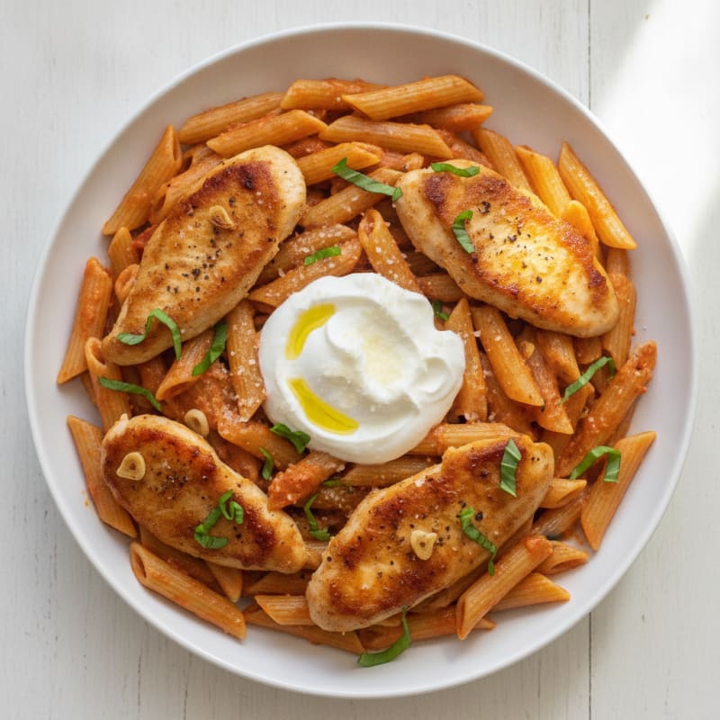 Creamy Tomato Basil Pasta with Chicken