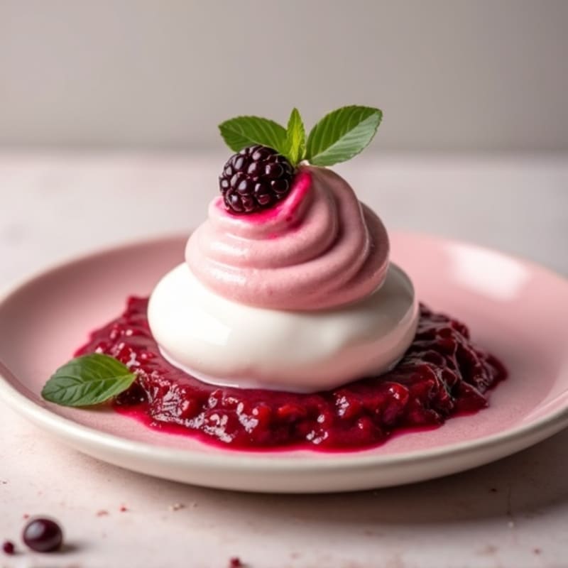 Creamy Vanilla Protein Yogurt with Beet Puree