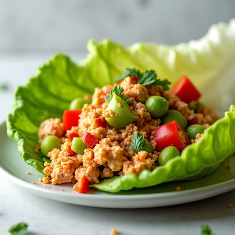 Spicy Sriracha Tuna Lettuce Wrap