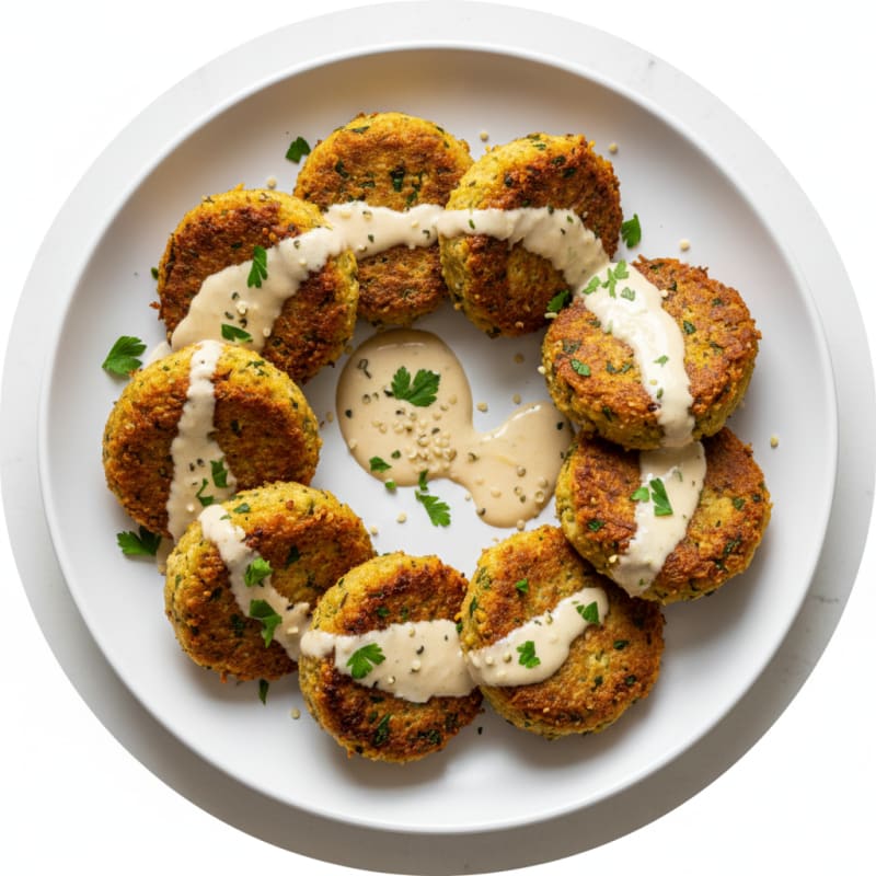 Crispy Falafel with Tahini