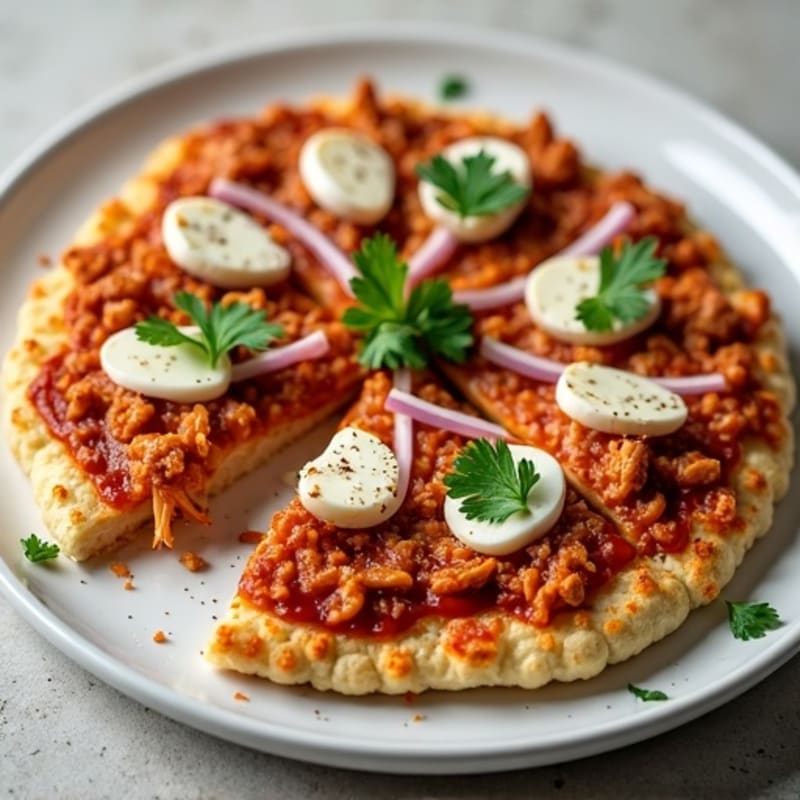 BBQ Pulled Chicken Cauliflower Crust Pizza