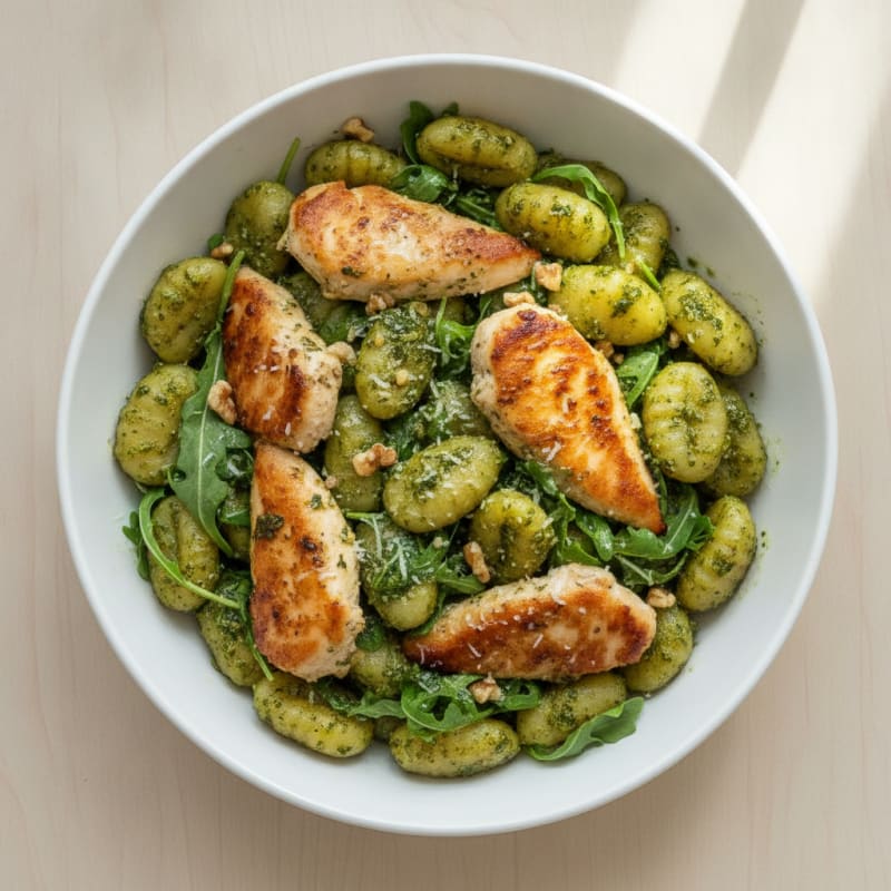 Gnocchi with Arugula Pesto