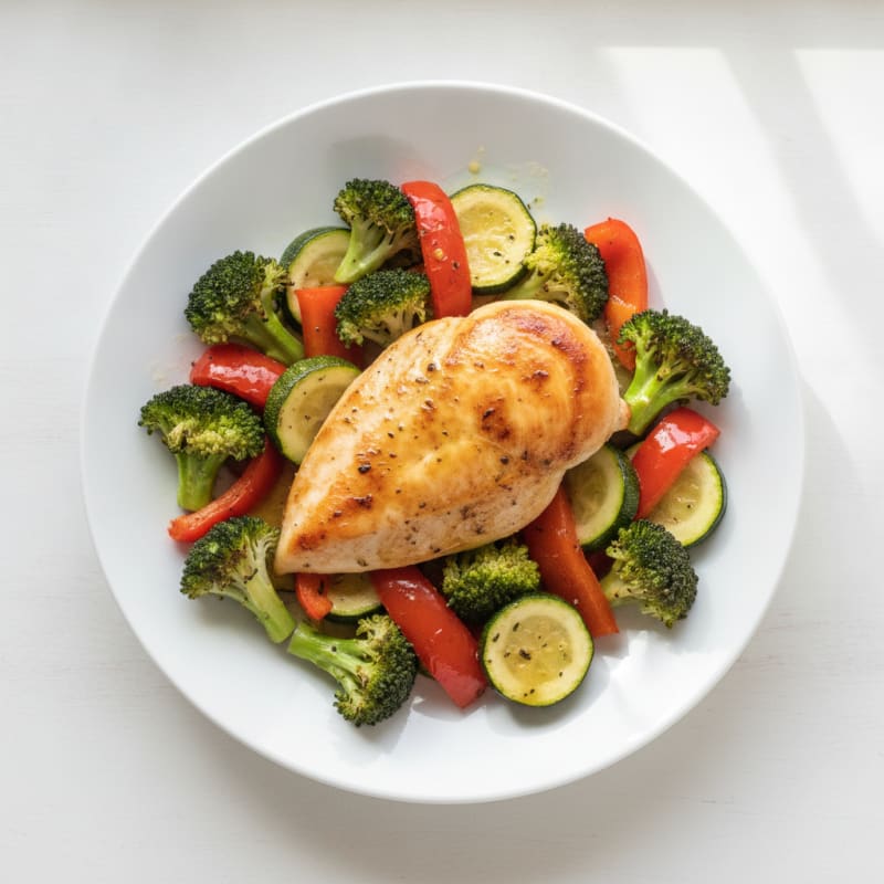 Lemon Herb Roasted Chicken and Veggies