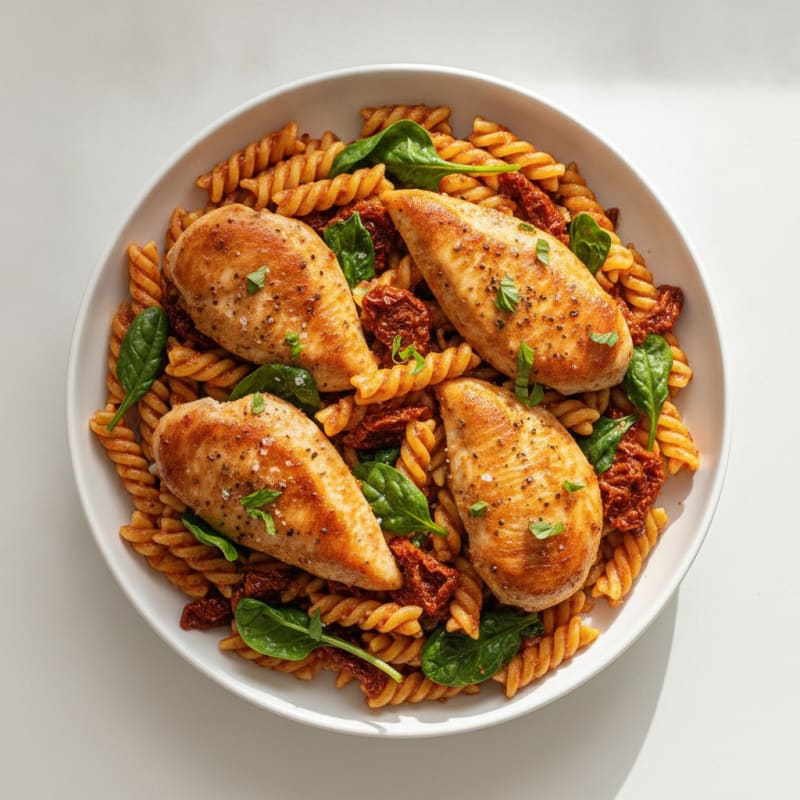 Sun-Dried Tomato Pesto Chicken Pasta
