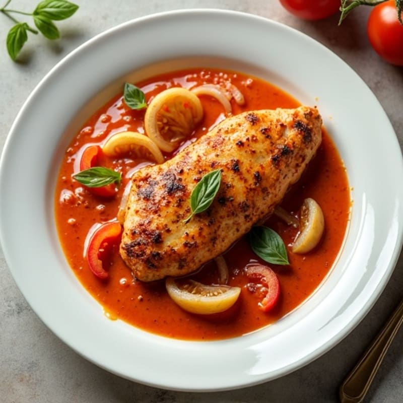 Spiced Chicken with Creamy Tomato Sauce