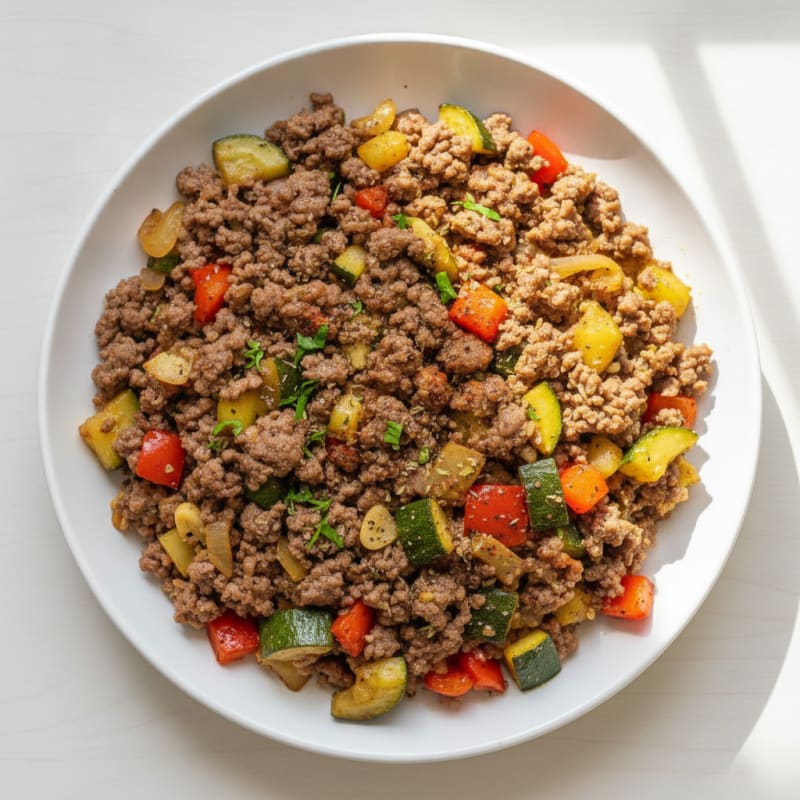 Hearty Ground Beef Skillet with Vegetables