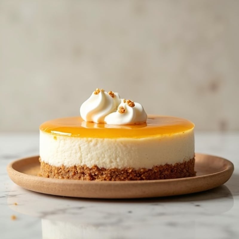 Silky Greek Yogurt Protein Cheesecake