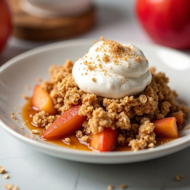 Warm Spiced Apple Crumble