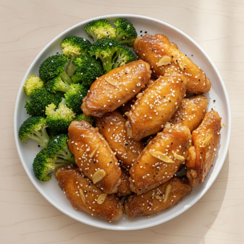 Honey-Garlic Glazed Chicken Wings