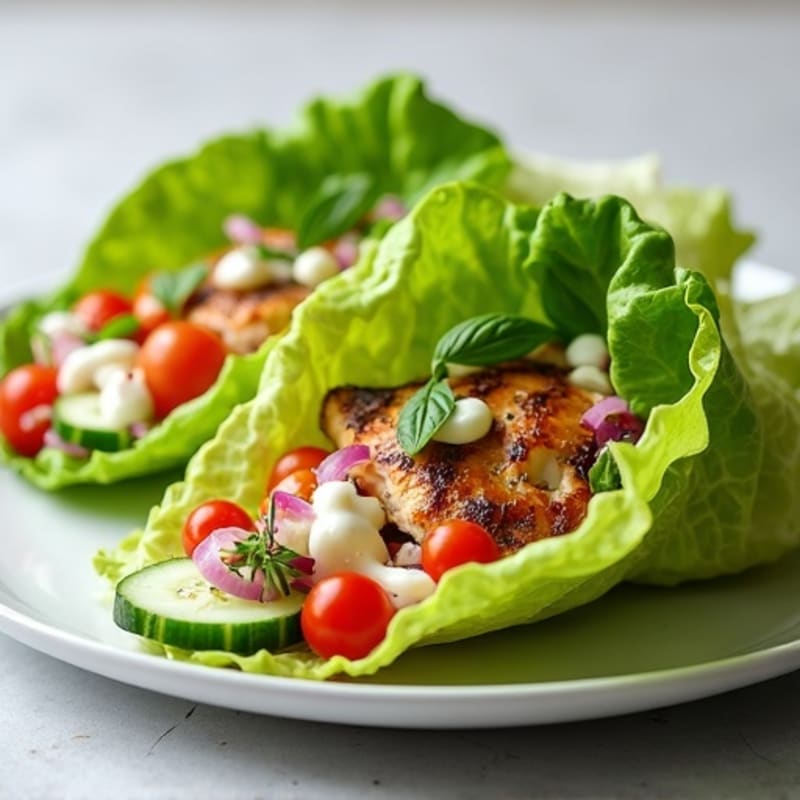 Herb-Grilled Chicken Lettuce Wrap