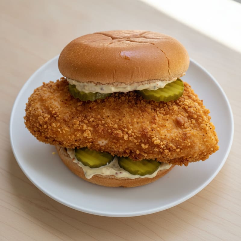 Buttermilk Fried Chicken Sandwich with Pickles