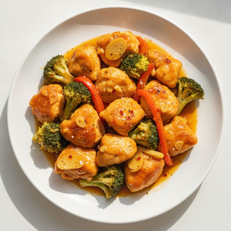 Baked Orange Chicken with Broccoli