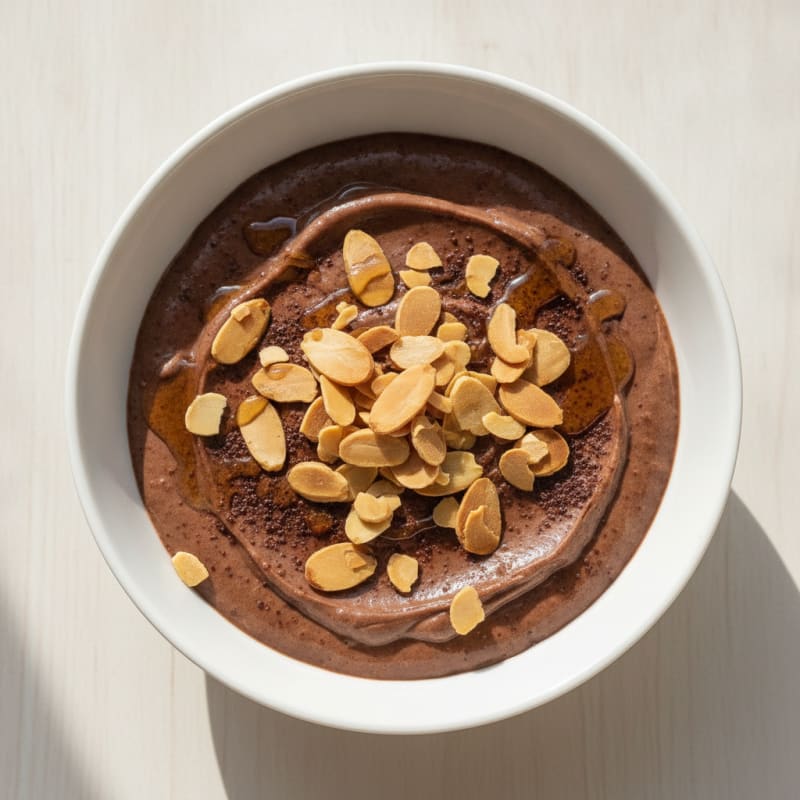 Protein Chocolate Almond Pudding