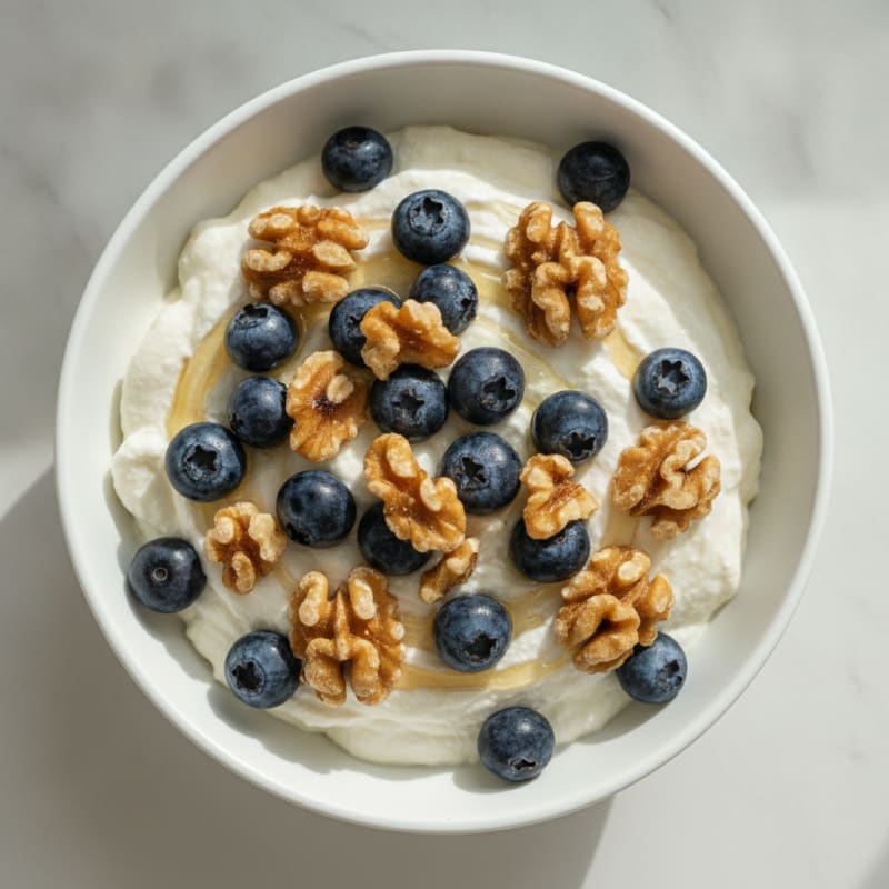 Silky Greek Yogurt Protein Mousse with Berries