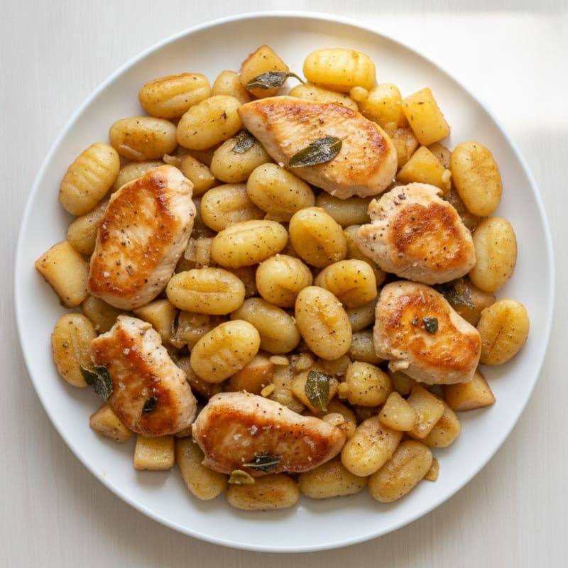 Apple Chicken Gnocchi Skillet