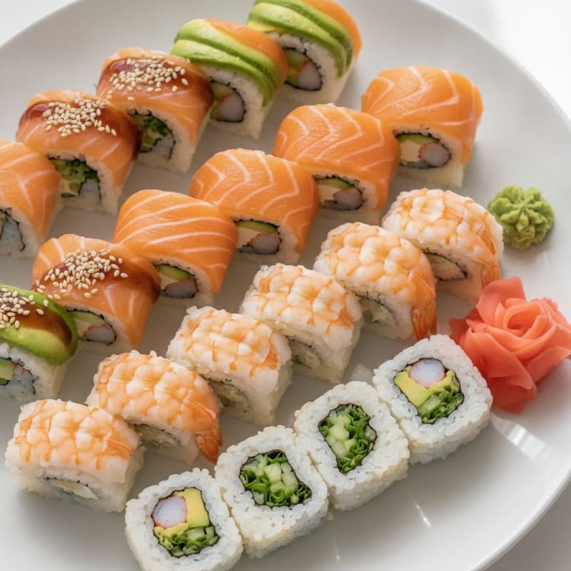 Assorted Fresh Sushi Rolls