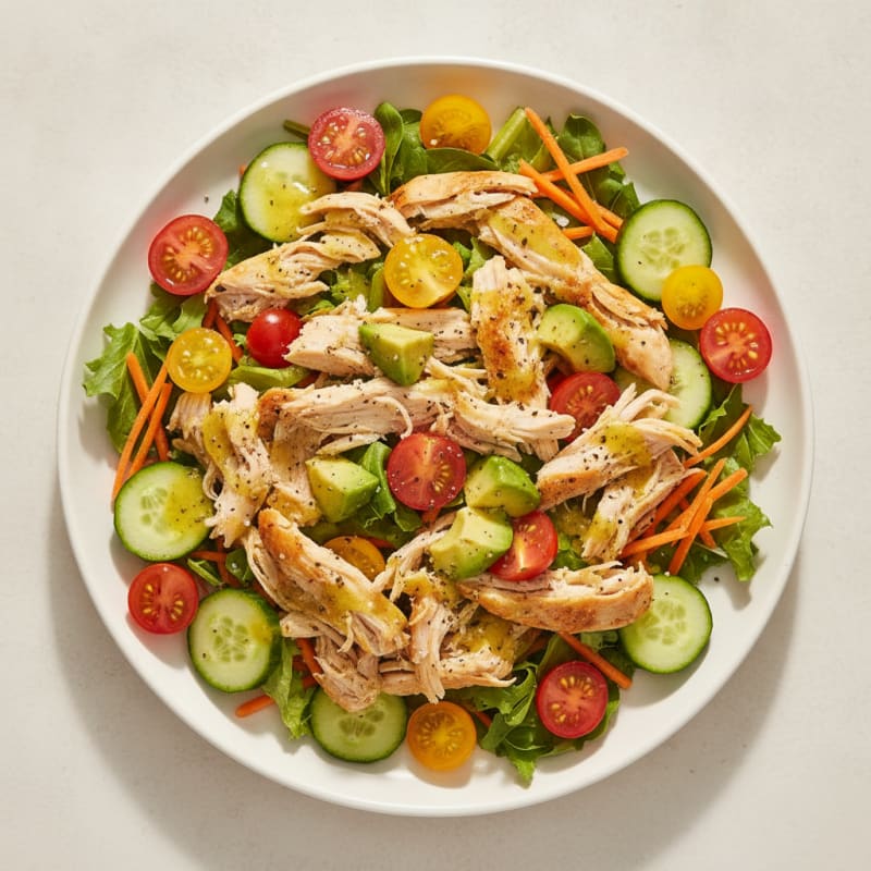 No-Cook Chicken and Veggie Salad
