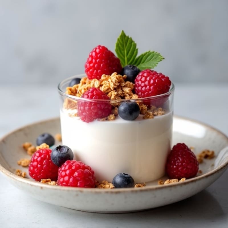 Creamy Greek Yogurt Protein Parfait with Mixed Berries