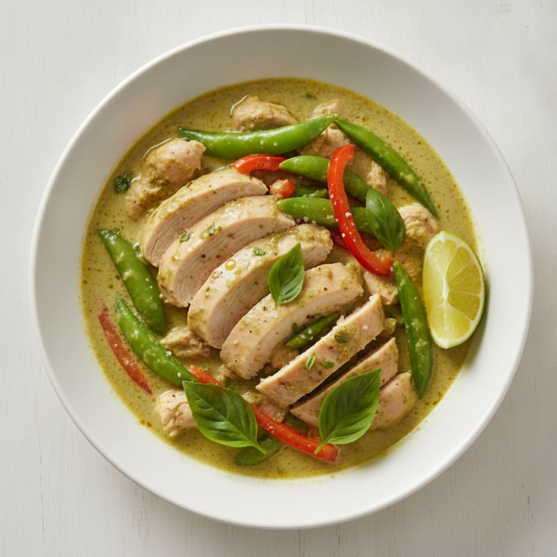 Green Curry Chicken with Coconut Milk