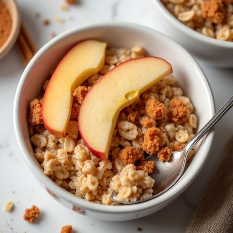 Baked Apple Crumble Protein Oats
