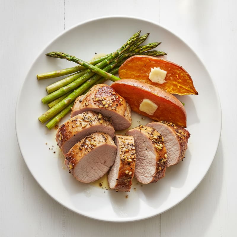 Garlic-Herb Roasted Pork Tenderloin