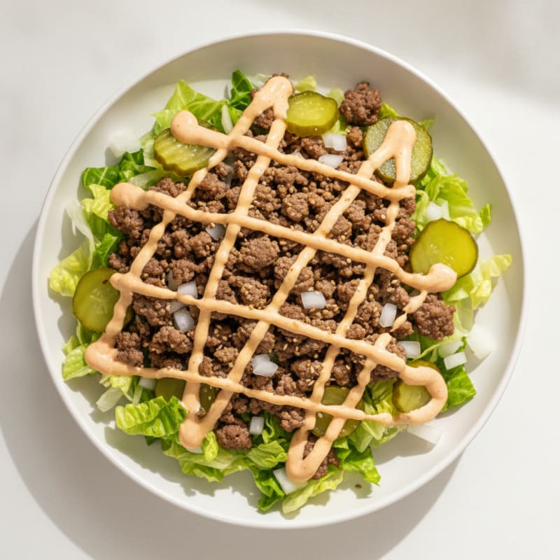 Big Mac Inspired Protein Bowl