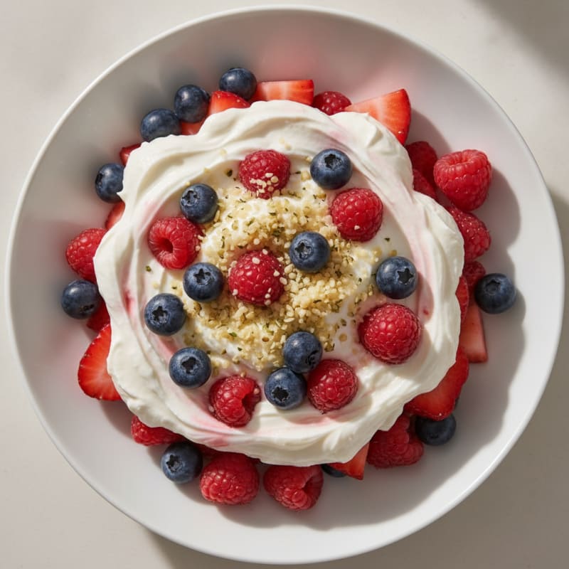 Creamy Greek Yogurt Protein Parfait with Mixed Berries