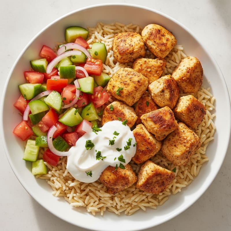 Chicken Shawarma Rice Bowl