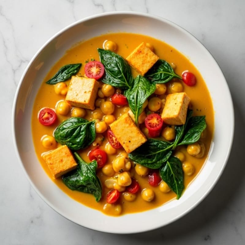 Creamy Coconut Chickpea and Spinach Curry