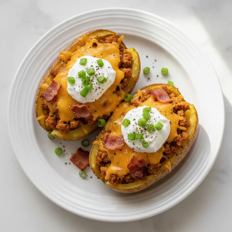 Bacon Cheddar Stuffed Potatoes