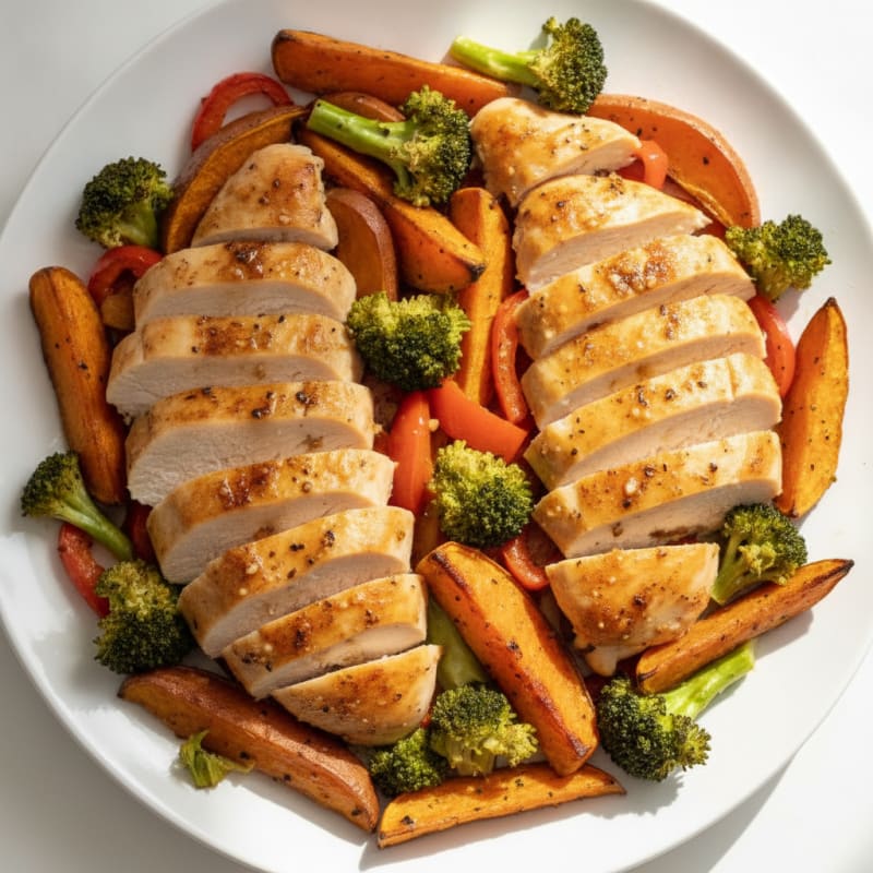 Hearty Sheet Pan Chicken and Veggies