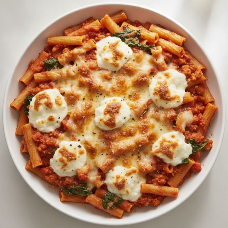 Classic Baked Ziti with Ricotta