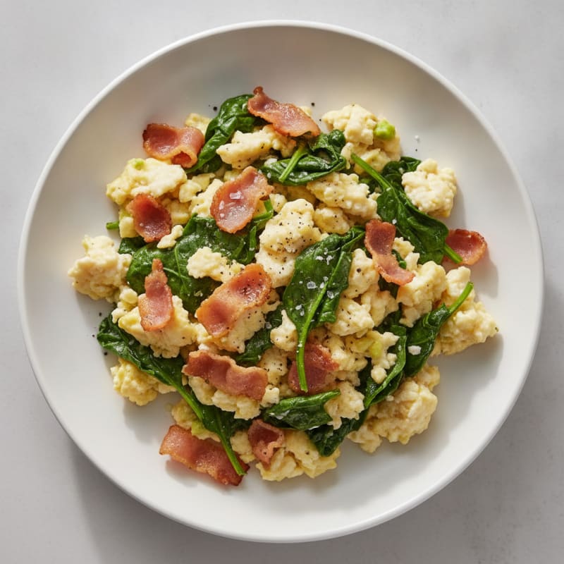 Turkey Bacon Egg White Scramble