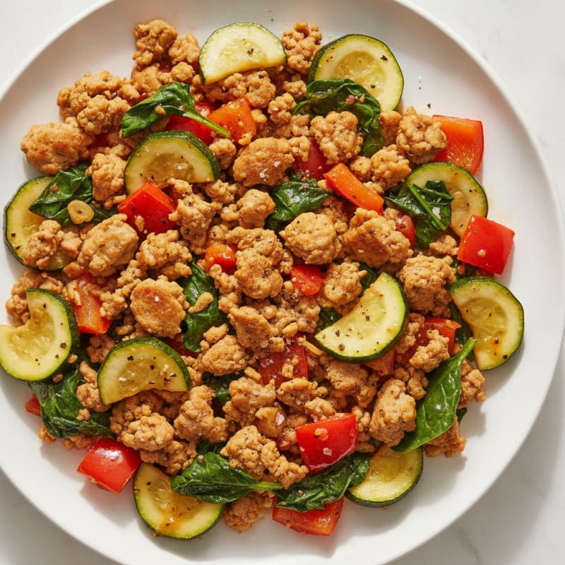 Savory Ground Turkey Skillet with Vegetables