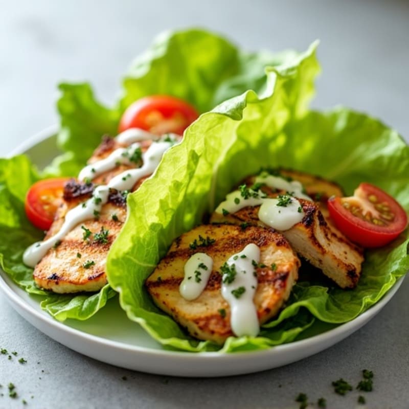 Herb-Grilled Chicken Lettuce Wrap