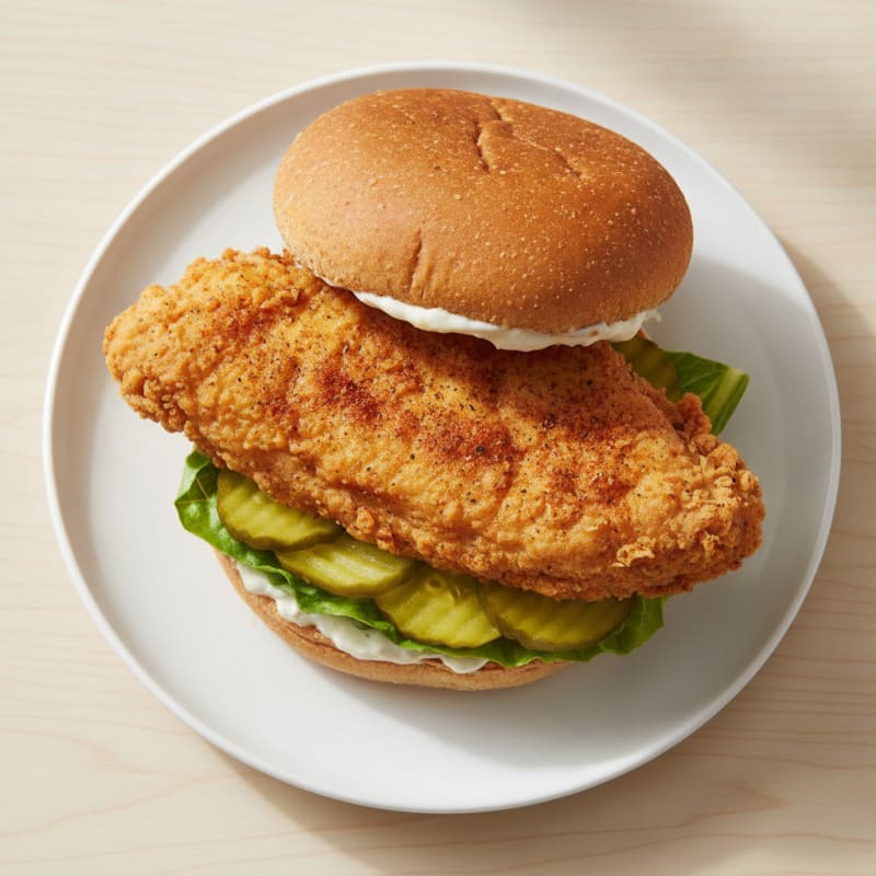 Buttermilk Fried Chicken Sandwich with Pickles