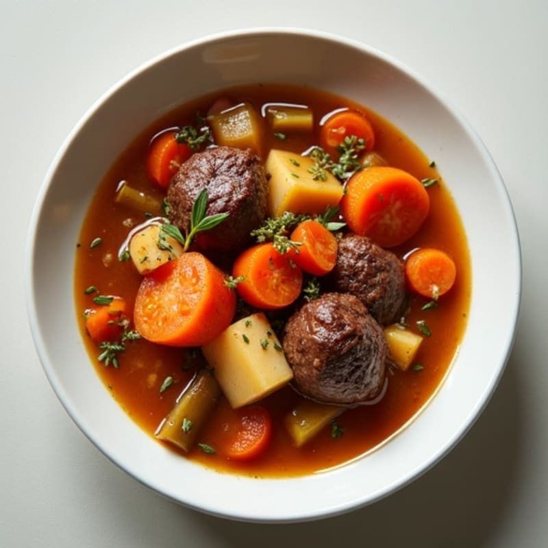 Hearty Grass-Fed Beef and Root Vegetable Stew