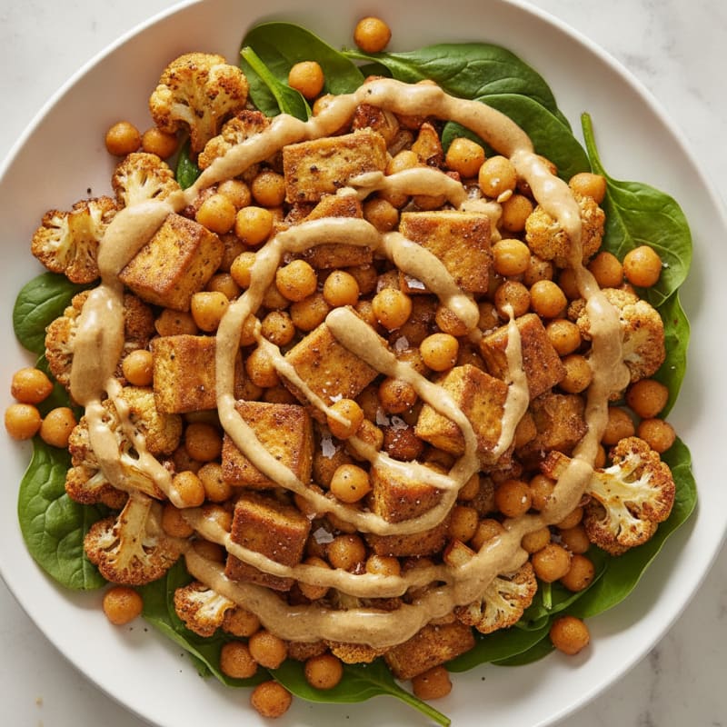 Roasted Vegetable and Chickpea Bowl