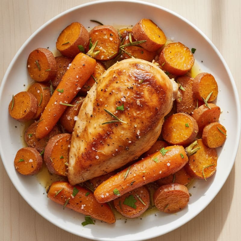 Roasted Chicken and Root Vegetables