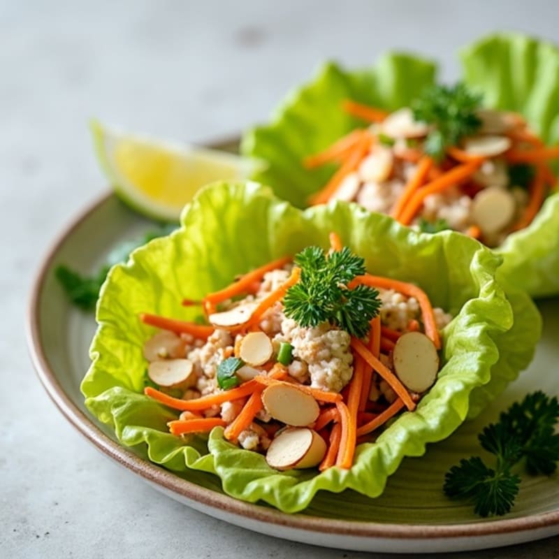 Crunchy Spicy Tuna Lettuce Wraps