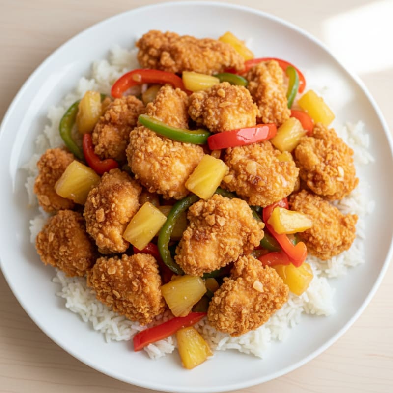 Crispy Sweet and Sour Chicken Stir-Fry
