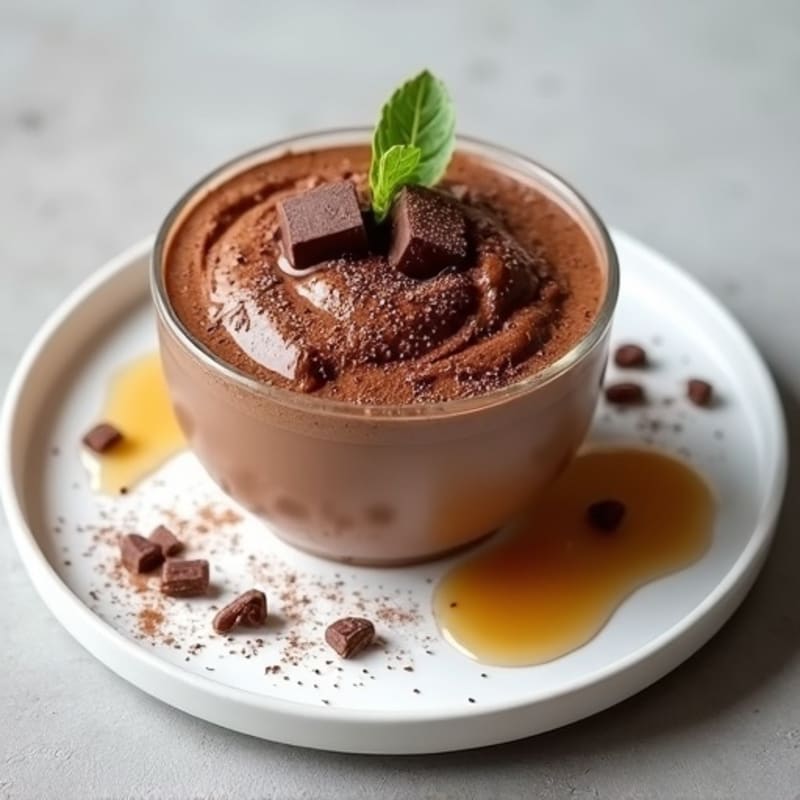 High-Protein Chocolate Yogurt Mousse with Chia Seeds