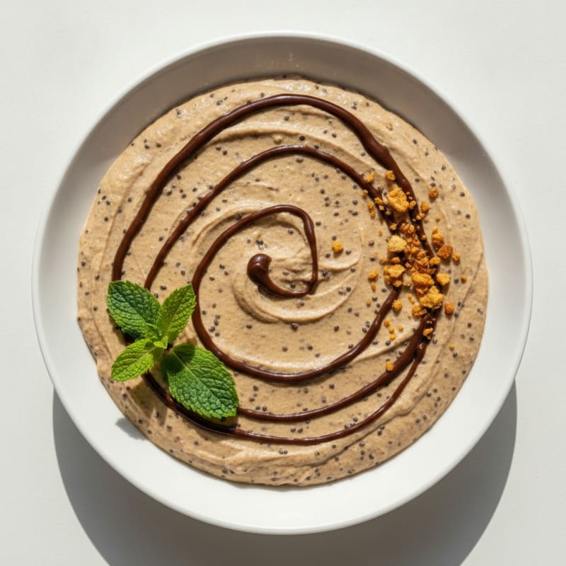 Silky Chocolate Protein Mousse with Chia Seeds