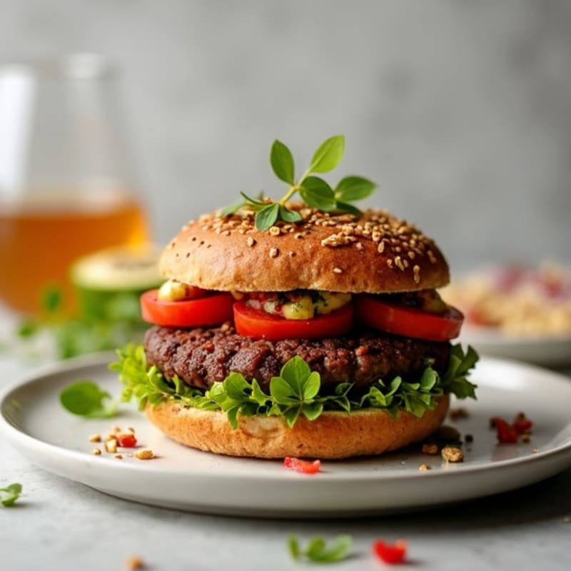 Smoky Southwest Black Bean Quinoa Burgers