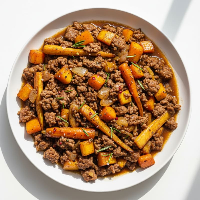 Savory Beef Mince with Root Vegetables