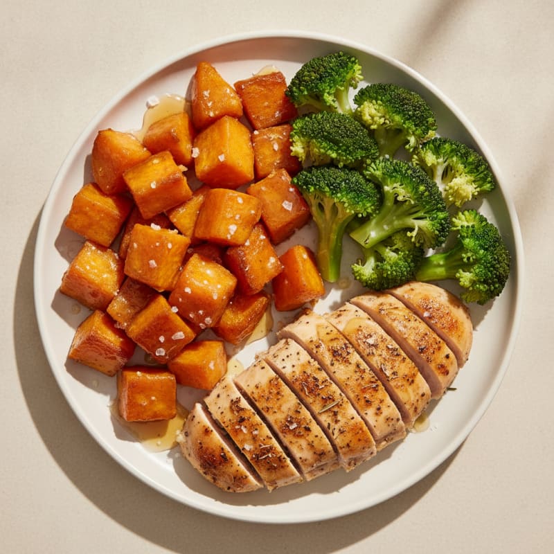 Roasted Sweet Potato with Honey Glaze