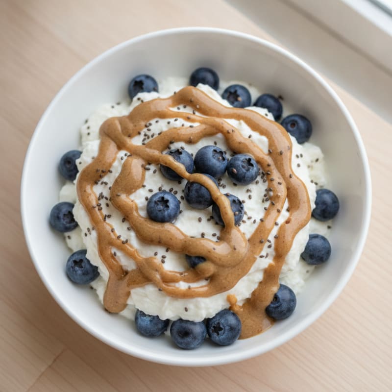 Silky Greek Yogurt Protein Parfait with Almond Butter